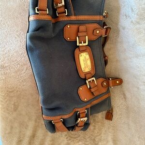 Stylish Michael Kors Brown and Denim Bag